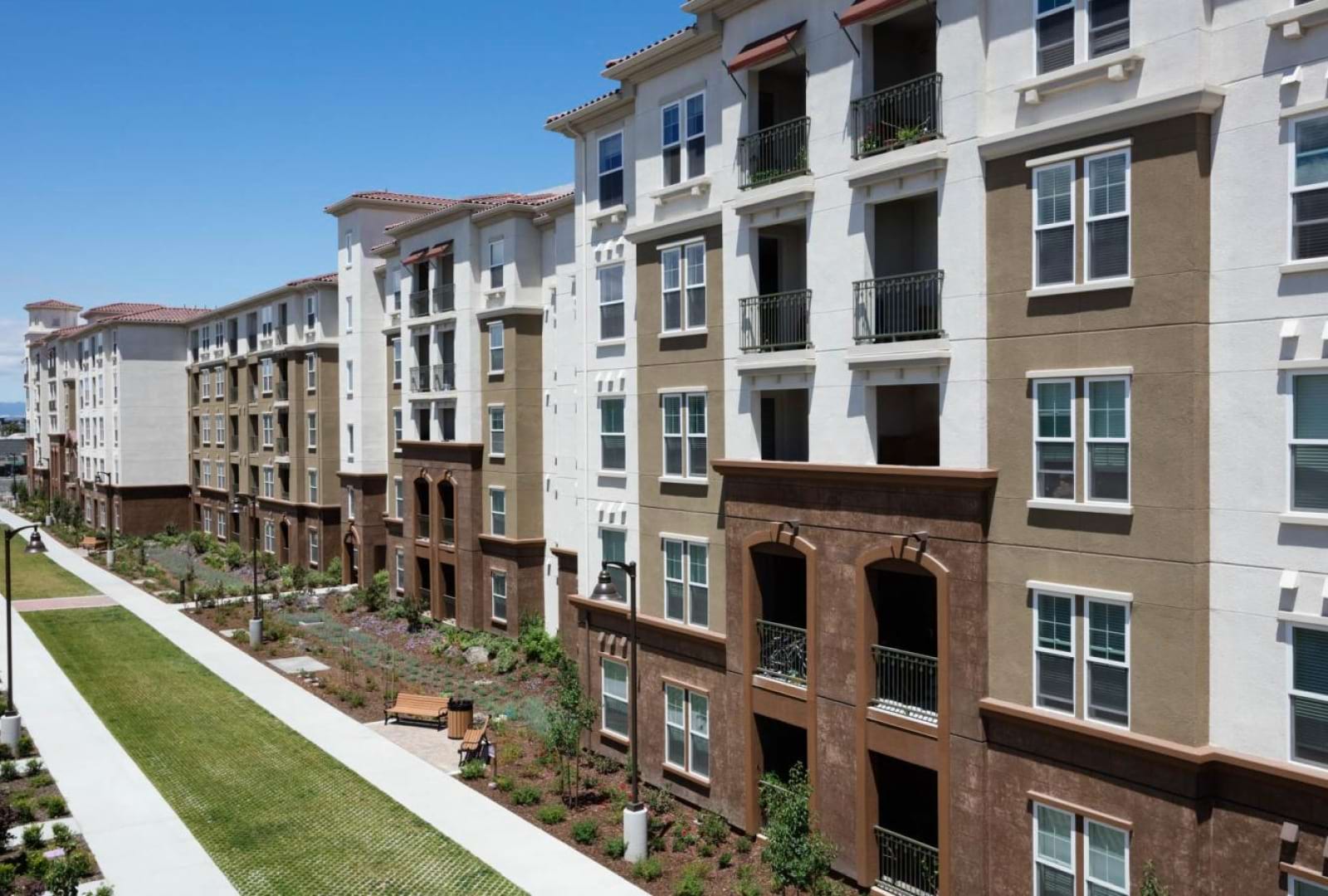 a row of buildings